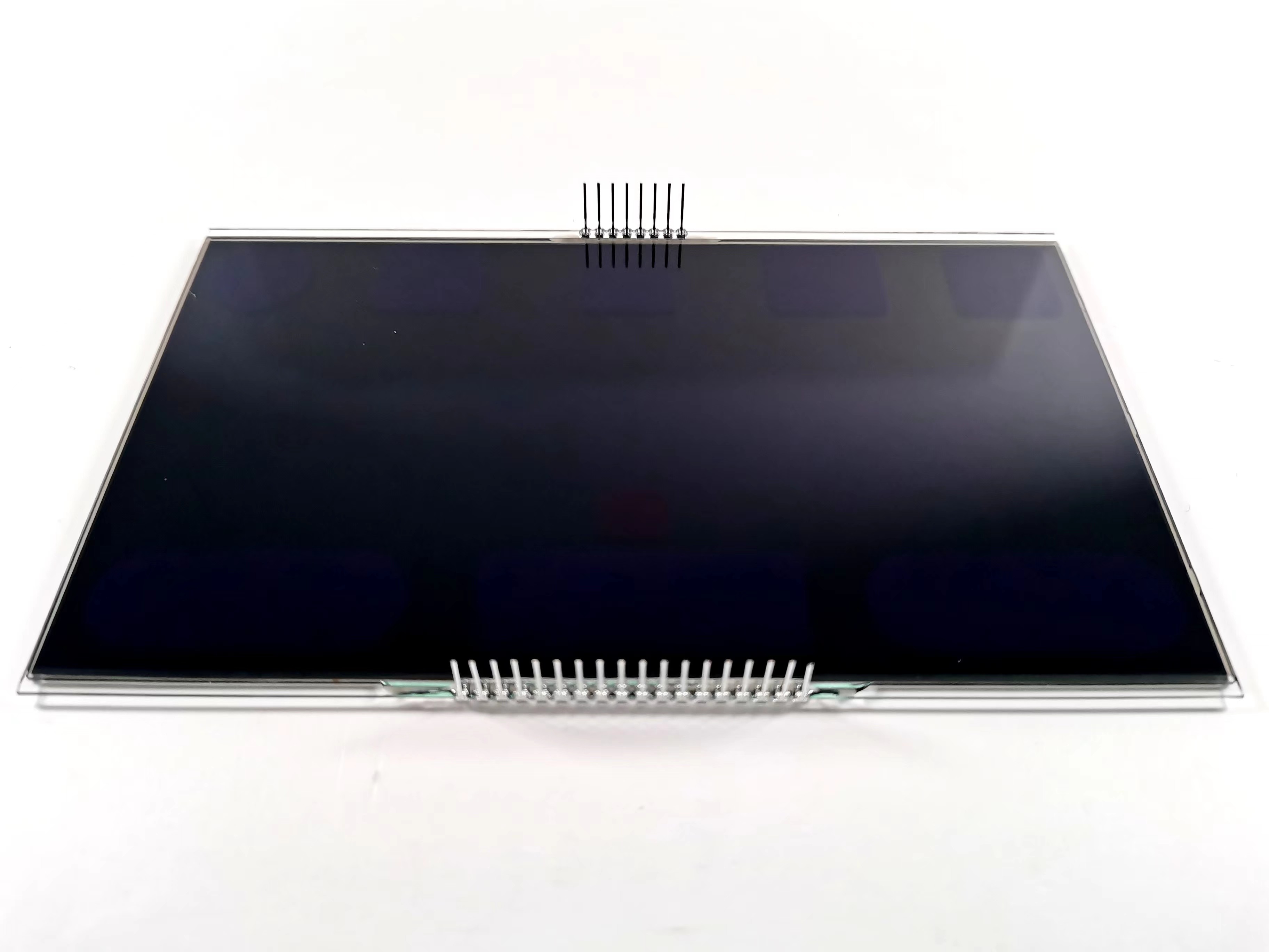 12 O Clock Negative VA LCD Display Black Segment Digit Graphic Lcd Glass Va Panel For Thermostat