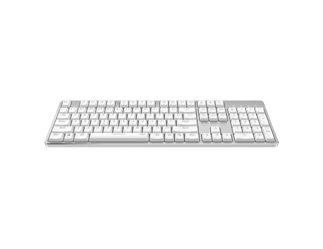 Bluetooth Mechanical Gaming Keyboard , White Gaming Keyboard With Portable