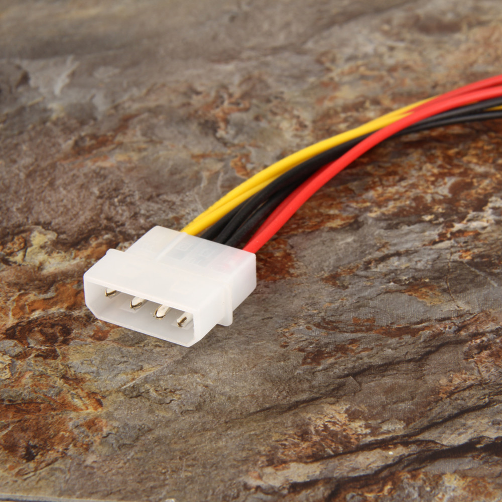 Computer 15.5cm Cable Wire Harness Ide Male To Dual Sata 4 Pin