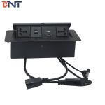 Office hidden conference table pop up socket outlet with dual usb charger