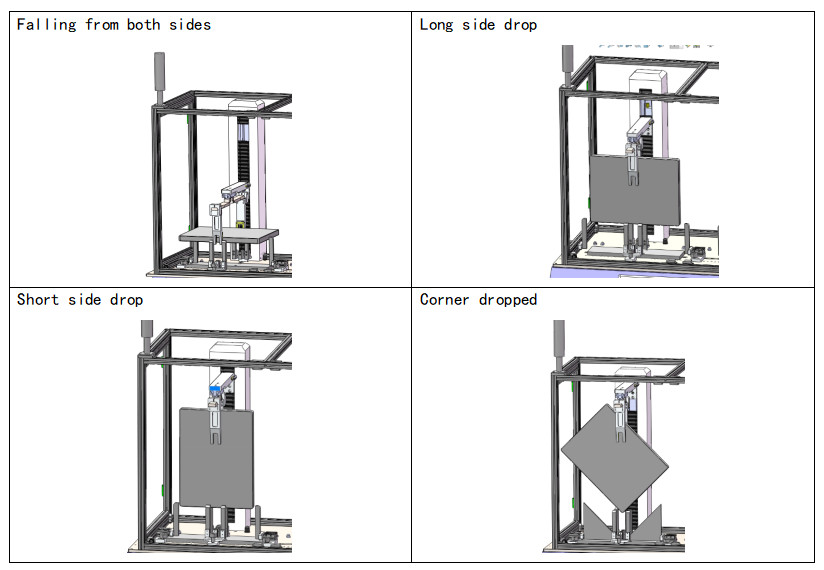 Repeatable Slight Drop Testing Machine for Electronic Products 6 Sides and 4 Corners Drop Test