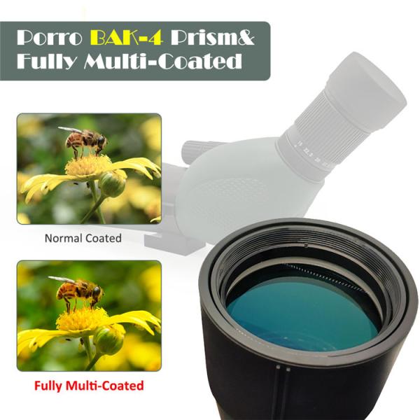 15-45x60 Monocular Spotting Scope , Monocular Telescope For Bird Watching