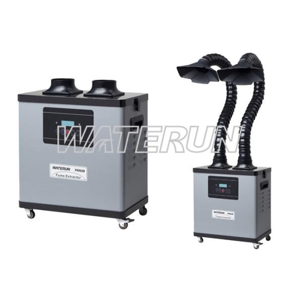 200W Flexible Arm Laser Fume Extractor Four Wheels with Digital Display