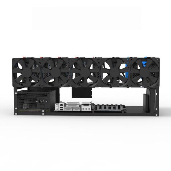 Quality Good Cooling Open Air Mining Rig Frame, Steel Mining Frame Rig, 6GPU Crypto Coin Mining 8GPU (Black) for sale