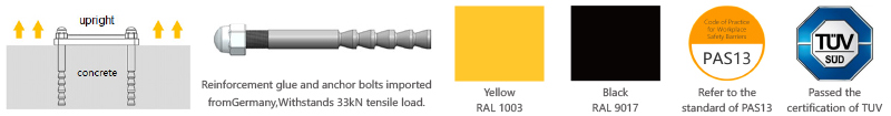 H Safety Barrier Warehouse flexible anti-collision system FS-2023A