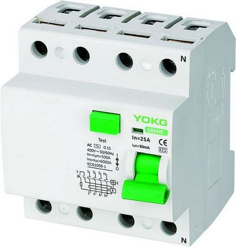 SR6HE Household Electronic Leakage Protector RCBO 63A 2P 4P