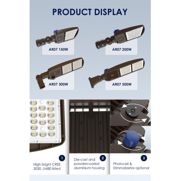 Energy Saving LED Area Light 3000K 4000K 5000K LED Parking Lot Lights