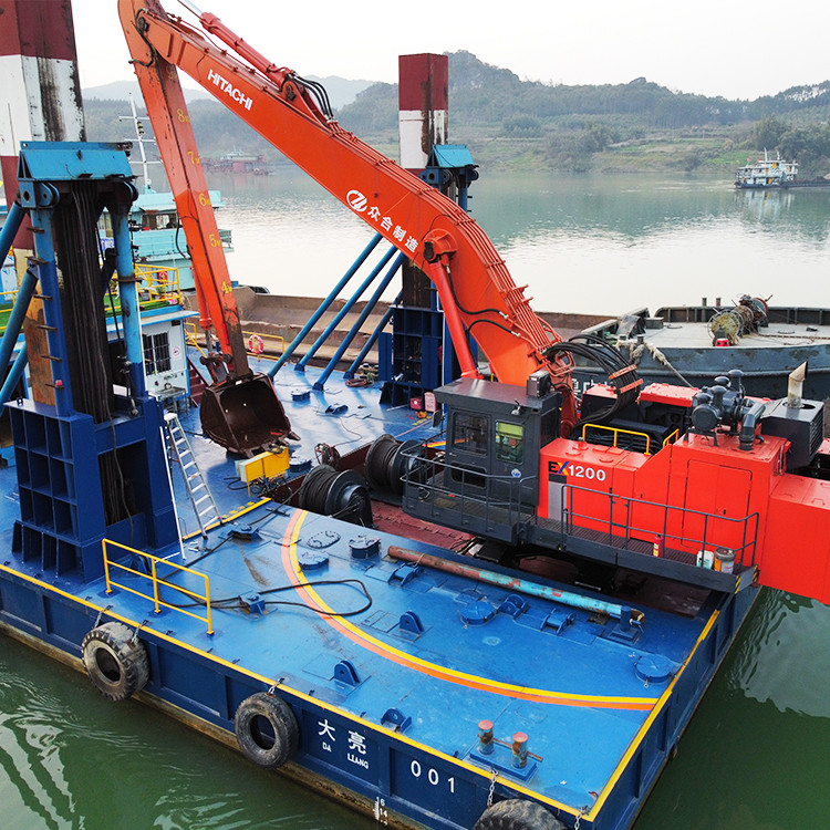 Excavator Long Reach Arm Hitachi 1200 Excavator Extension Digger Boom Stick Q355B Material 35 Meters