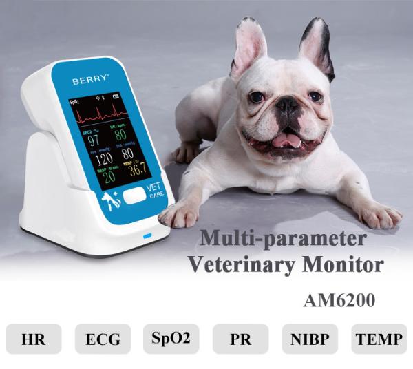 Quality Bluetooth Veterinary Vital Signs Monitoring Device 2.4'' TFT Screen Animal Health Products for sale
