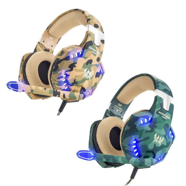 Quality USB PC Stereo Wired DC5V G2600 Camouflage Gaming Headset for sale