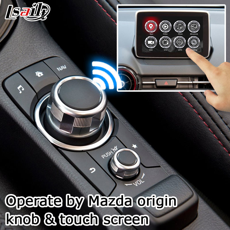 Mazda CX-5 CX5 carplay interface Android auto Box Gps with Mazda origin knob control