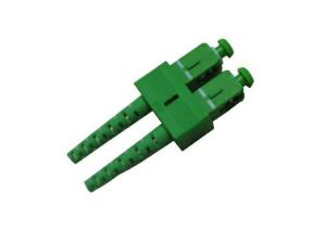 China Duplex Fiber Optic Connector , Green SC APC Fiber Connector for Test on sale