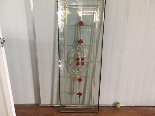 Quality Clear Bevel Glass Door Panels Thermal Sound Insulation Various Shape for sale