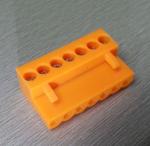 RD HT3.96K 3.96 pitch 2P-12P orange color 300V 10A plug in terminal block female