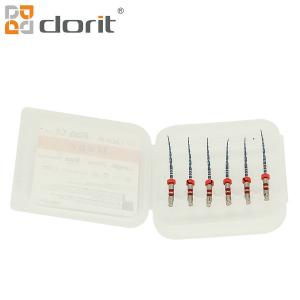 Buy cheap RED Flexible Rotary Dental Endo Files Endodontic Files Heat Activation 06 Taper 0.25mm product