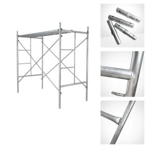 Buy cheap Fabricated Modular Scaffold Double H Type Step Ladder Frame Mason System product