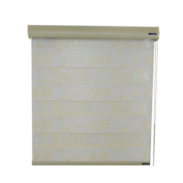 Quality Zebra Pattern Blackout Double Roller Blinds Waterproof For Office for sale