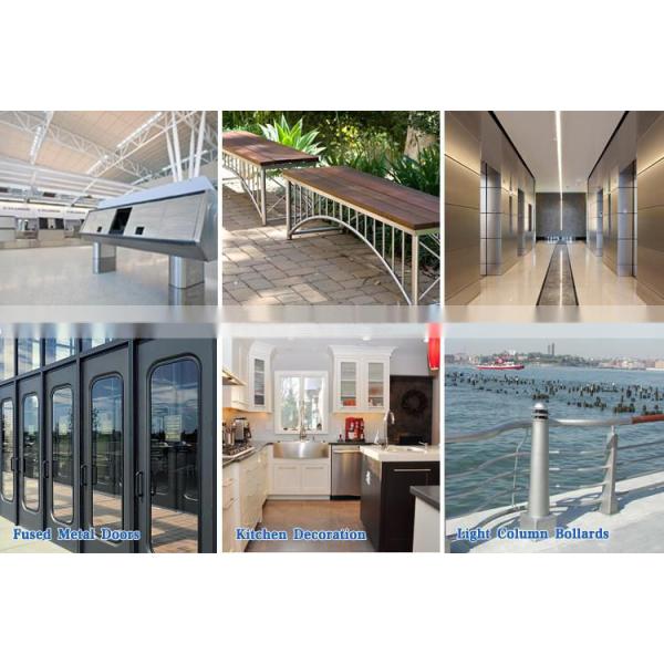 1.0mm Decorative Stainless Steel Sheet JIS DIN Standard