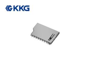 Buy cheap Push Push Type Smart Card Socket , Micro Sd Card Connector ISO9001 Approved product