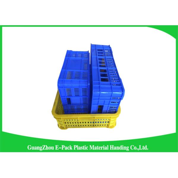 Industrial Plastic Storage Containers , Agriculture Solid Plastic Milk Crates