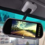 Customized 7 Inch Rearview Mirror LCD Monitor , Wireless Backup Camera With