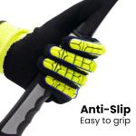 13 Guage Protective Gloves Cut Resistant Level C Sandy Nitrile Work Gloves for