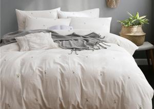 Real Simple Washed Twin Size Bedding Sets Soft 4 Pcs 100% Cotton Sample Available
