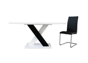China 44.7kgs 76.5cm White High Gloss MDF dining table on sale
