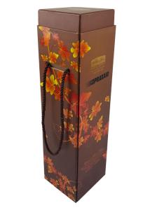 China High Quality Luxurious Rigid Cardboard Material Gold Foil Hot Stamping Customized Wine Gift Box Packaging on sale