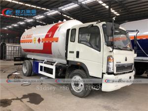 China HOWO 4X2 LHD 15000 Liters LPG Gas Truck With Dispenser on sale