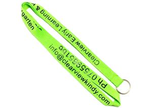 China Key Ring Customized Polyester Lanyards With Logo Printing / Heat Tranfer Printig on sale