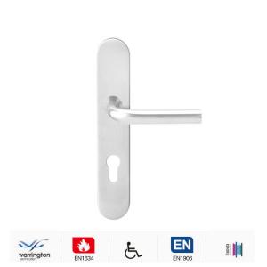 Buy cheap Lever door handle sets with long size plate for 72/85mm mortice lock product
