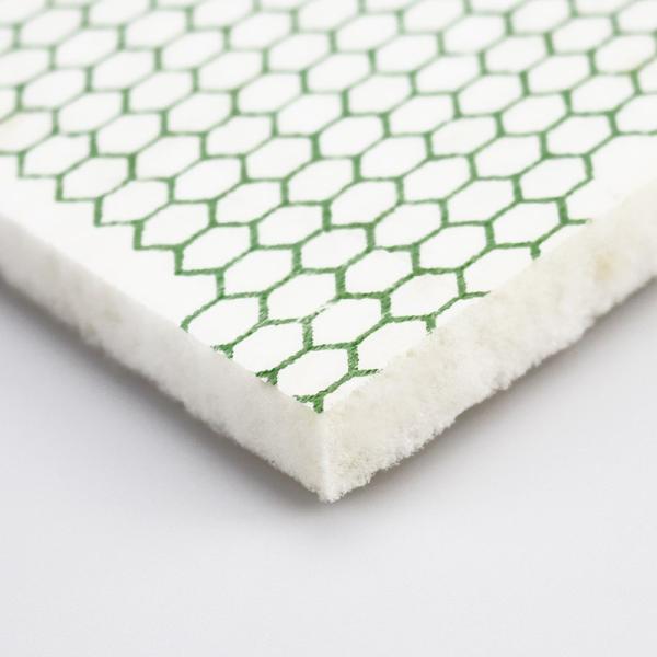 Living Room PU Foam 6mm Underlay For Carpet PE Film Laminate Cellular Green Pattern