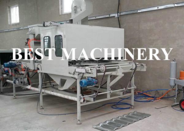 Quality Colored Stone Chip Coated Roof Tile Roll Forming Machine Production Line for sale