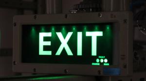 Buy cheap Die Cast Aluminium Body With Baked Epoxy Explosion Proof Exit Sign IP65 product