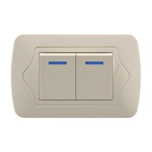 Buy cheap Elegant Design 2 Gang 2 Way Switch Silver Contacting Point Long Usage Life product