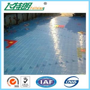 China Portable Outdoor Rubber Interlocking Gym Flooring Tiles 2500N Suspended Sports Flooring Surfaces on sale