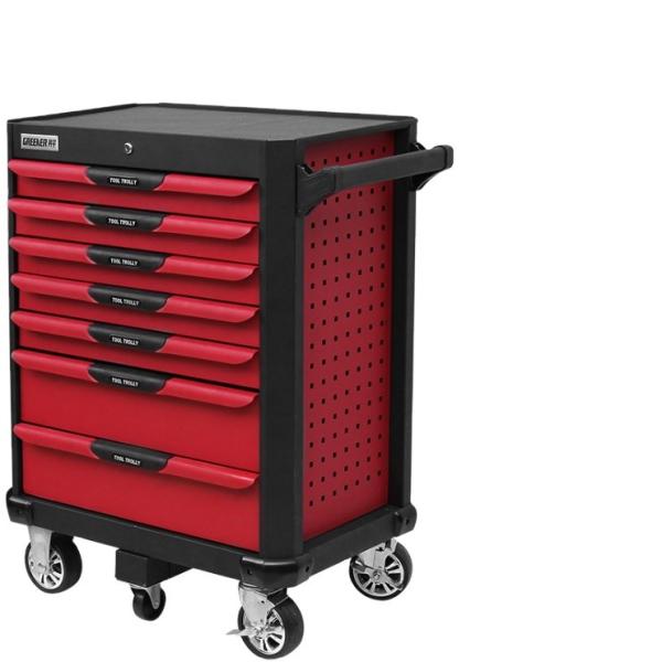 Quality ISO14001 Mechanics Tool Trolley Cold Rolled Steel 7 Drawer Tool Chest for sale