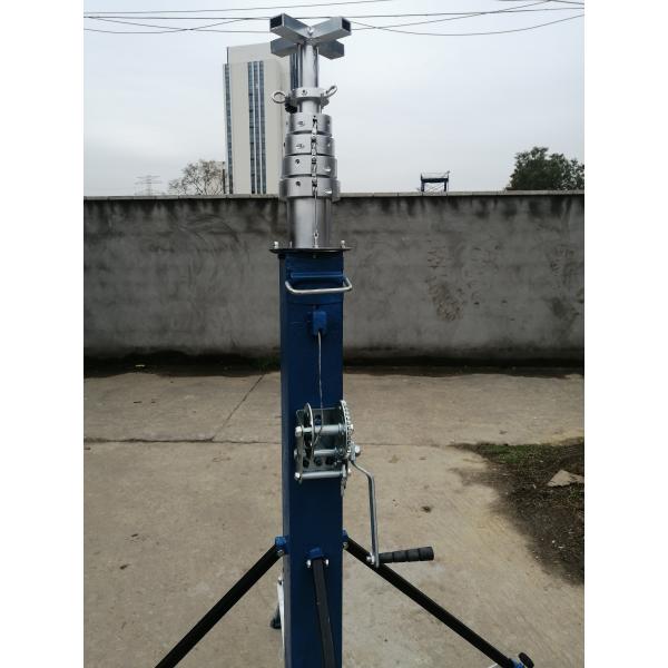 12M Aluminum Winch Operated Telescoping Antenna Mast