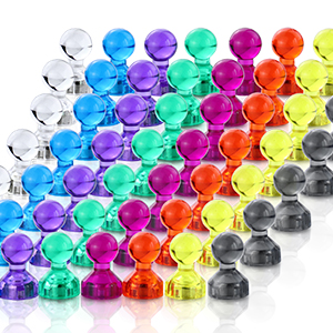 11mm Dia Pot Shape Magnetic Push Pins for Office Maps in Colorful Design