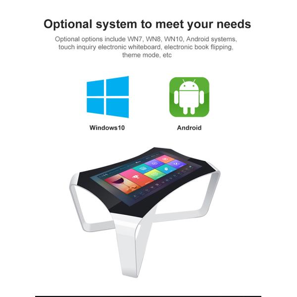 Custom Size 43 Inch Lcd Screen Table Advertising Player Multi Interactive 4K Waterproof Windows Touch Screen