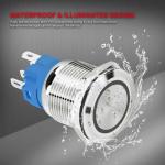 16mm Cut-out Size Lighting Push Button Switch with 1A Current Rating for