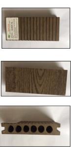 Outdoor WPC decking flooring hollow round 140*25mm