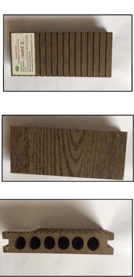 Quality Outdoor WPC decking flooring hollow round 140*25mm for sale