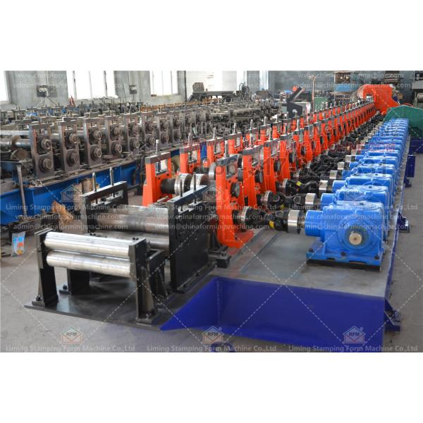 Photovoltaic Mounting Roll Former Machine Reducer Drive Flying Saw Cutting