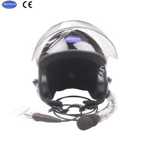 Buy cheap Noise Cancel PPG Black Helmet With Full Headset EN966 Certificated Paramotor Helmet China Supplier Blue Red Black product