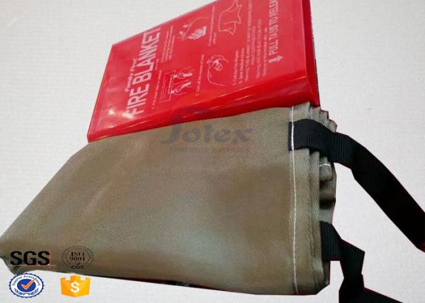 Quality Brown Welding Fire Blanket Fiberglass Fire Blanket Materails 1.8m x 1.8m for sale
