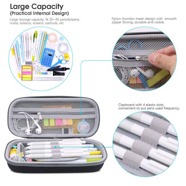 EVA Pen Holder Pouch , Pouched Stationery Organiser Pencil Case 5.6 ounces