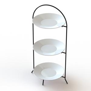 Metal Wire 3Tiers Metal Display Rack Welded Structure