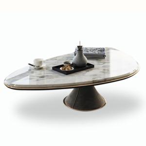 Glossy Marble Unique Custom Coffee Tables 1300mm Modern